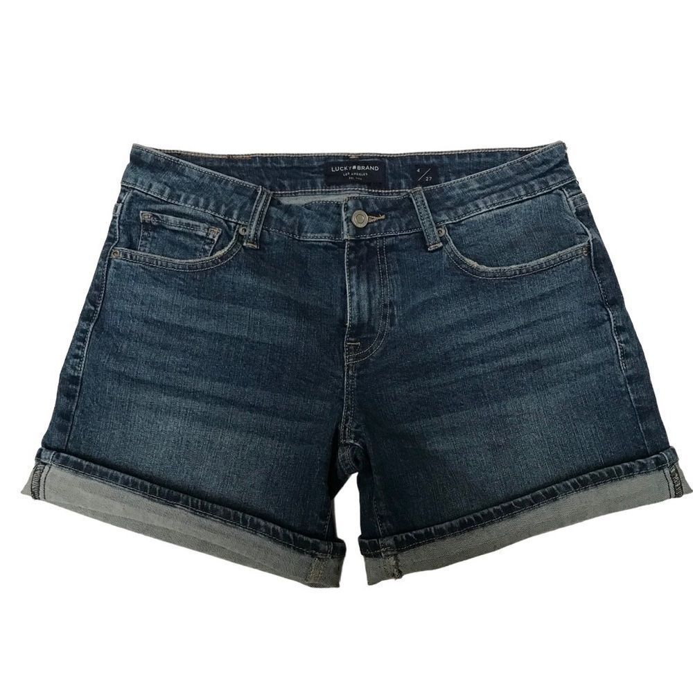 Lucky Brand The Roll Up denim jean shorts 4/27‎